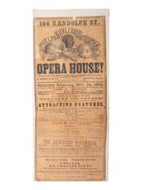 [THEATER]. A group of 4 advertisements and song books for burlesque theater shows, comprising: