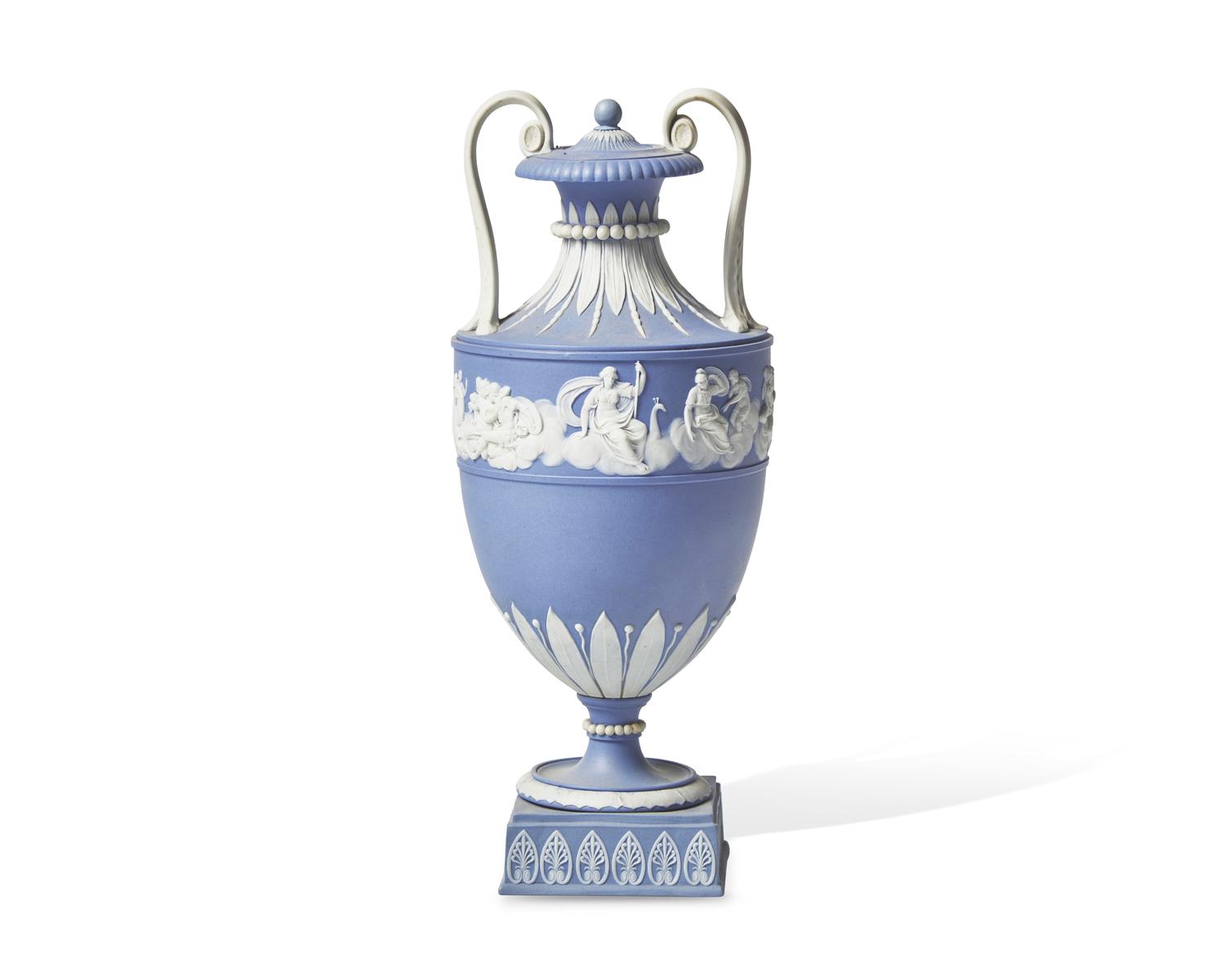A Wedgwood Jasperware Covered Urn