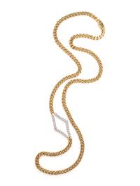 CHIMENTO, BICOLOR GOLD AND DIAMOND NECKLACE