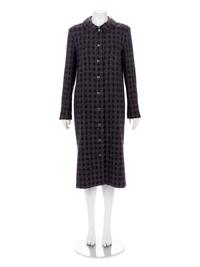 Chanel Figured Tweed Coat, Fall 2014