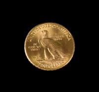A United States 1914-D Indian Head $10 Gold Coin