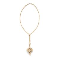 GEORGIAN, SEED PEARL PENDANT NECKLACE