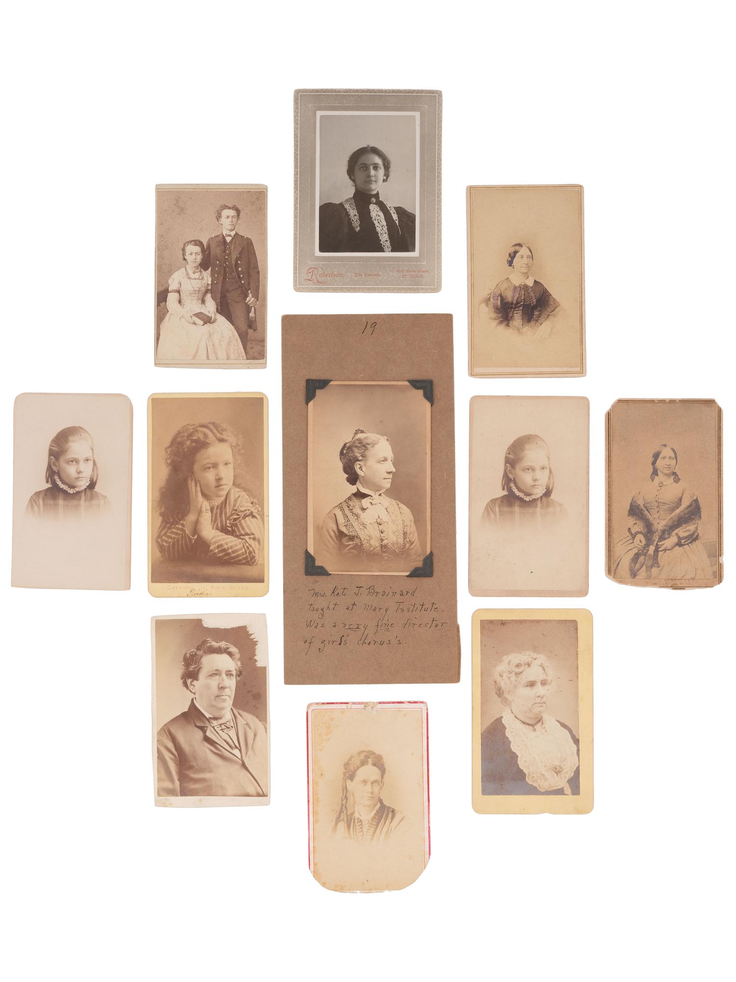 [EARLY PHOTOGRAPHY]. A collection of photographs, artwork, and pamphlets identified to Sol Smith, actor and theatre manager.