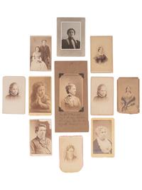 [EARLY PHOTOGRAPHY]. A collection of photographs, artwork, and pamphlets identified to Sol Smith, actor and theatre manager.