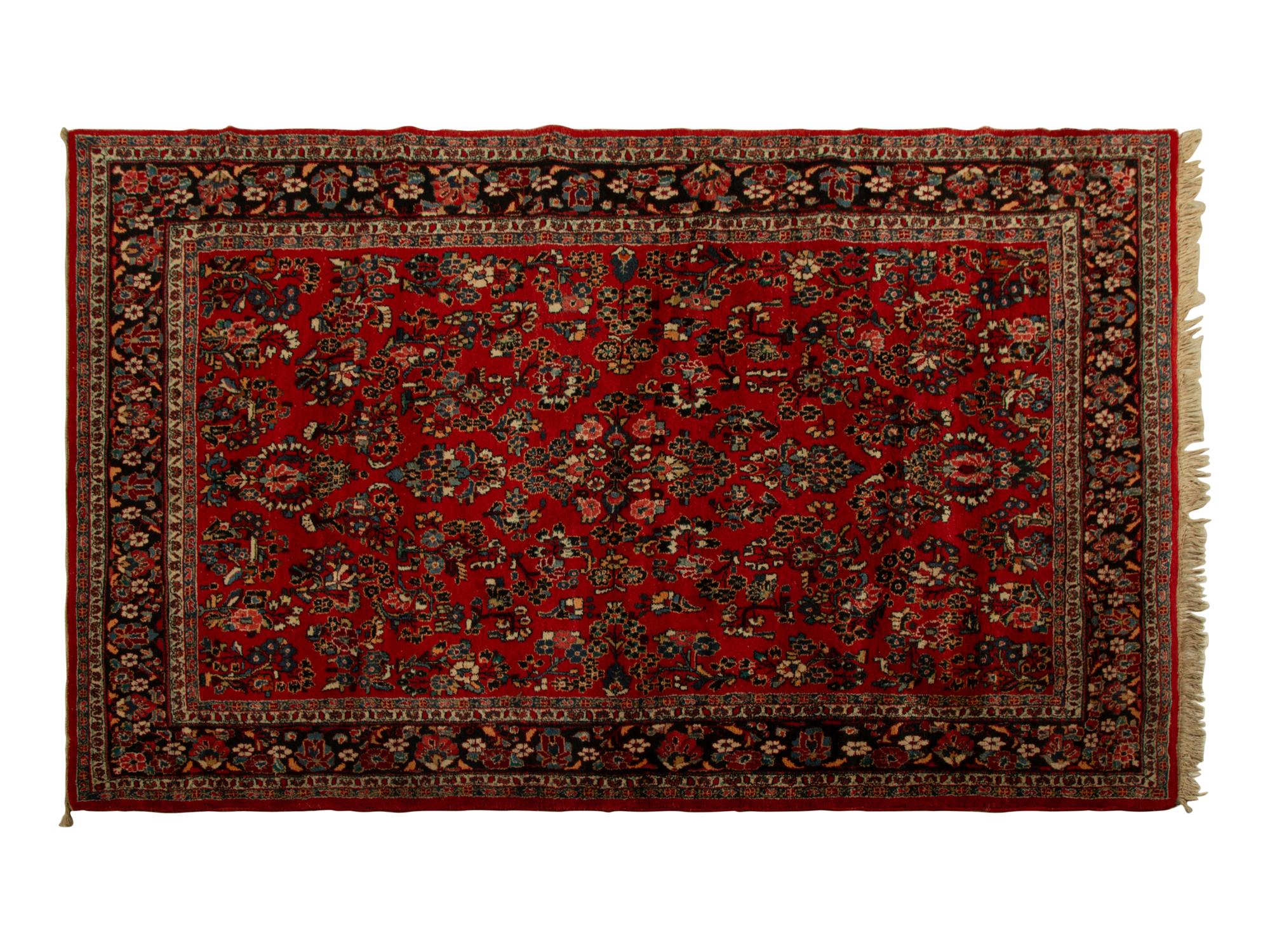 A Sarouk Wool Rug