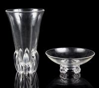 A Steuben Glass Vase Height of vase 10 inches. — SECOND HALF 20TH CENTURY