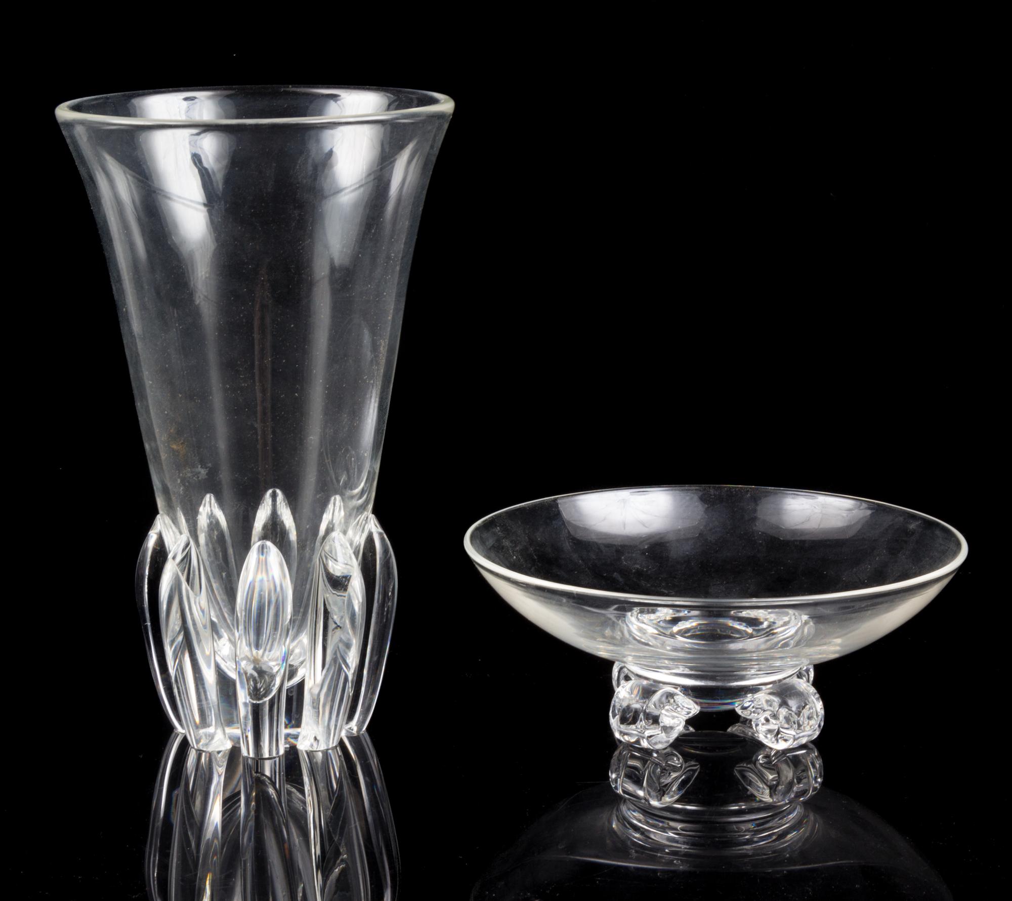 A Steuben Glass Vase Height of vase 10 inches. — SECOND HALF 20TH CENTURY