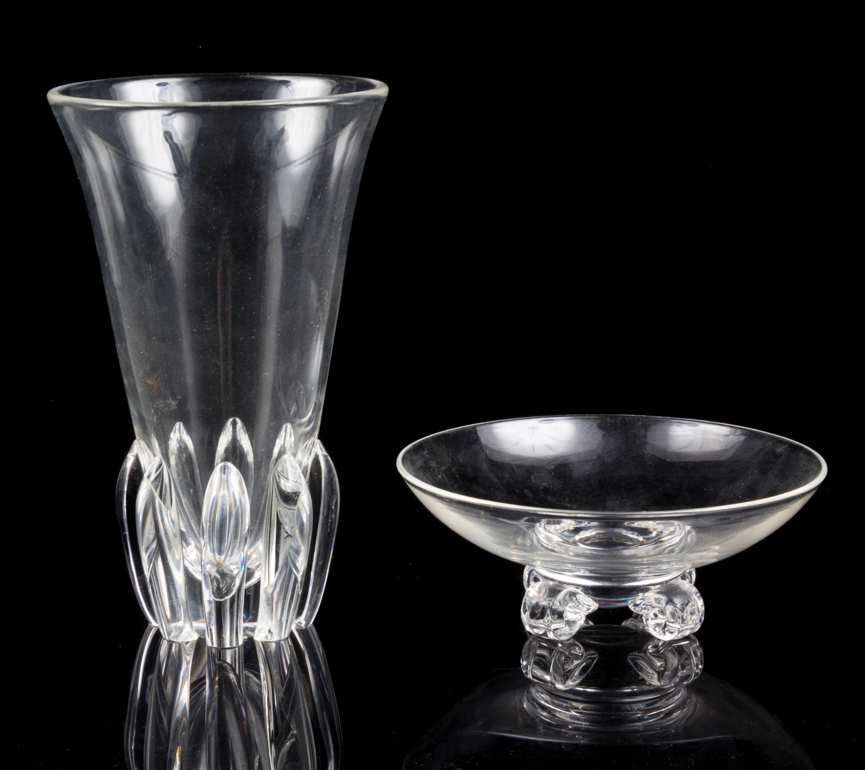 A Steuben Glass Vase Height of vase 10 inches. — SECOND HALF 20TH CENTURY