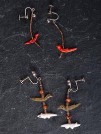 Pair of Zuni Fetish Necklaces and Earrings