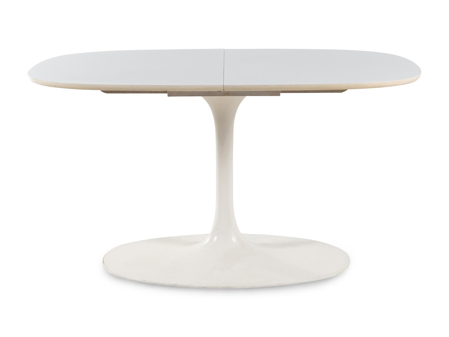 Four Tulip Dining Chairs Knoll, USA with associated Maurice Burke for Arkana Dining Table