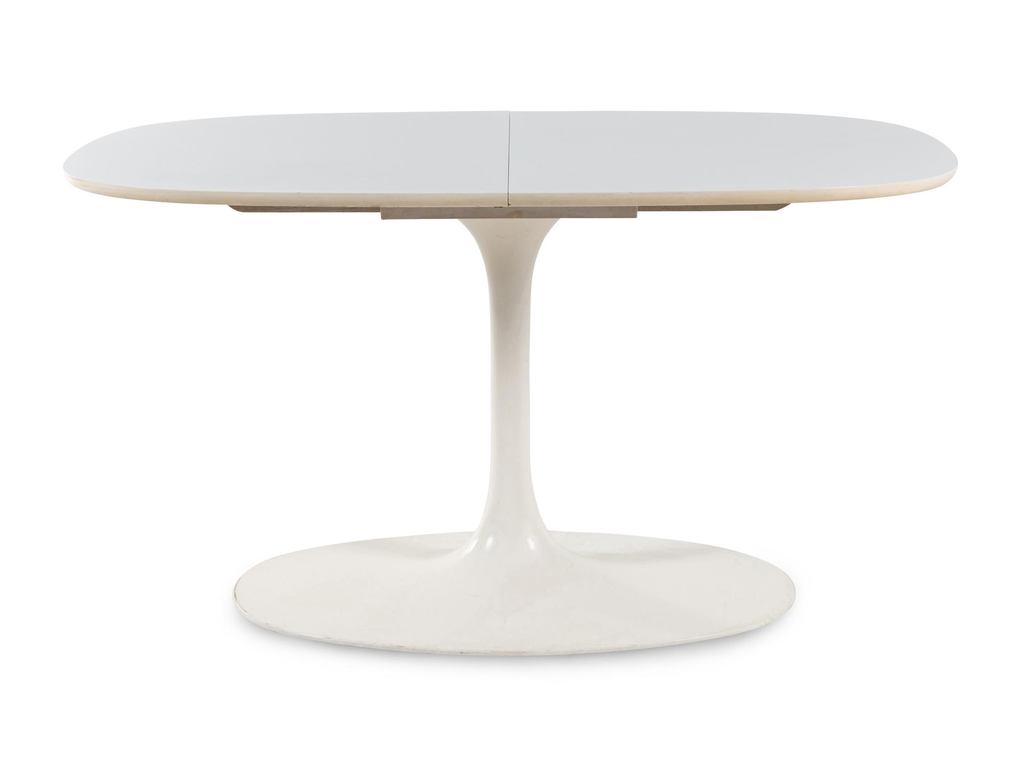 Four Tulip Dining Chairs Knoll, USA with associated Maurice Burke for Arkana Dining Table