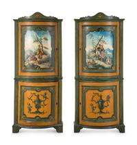 A Pair of Italian Painted Cabinets