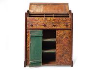 A Classical Painted and Vinegar Grained Standing Desk
