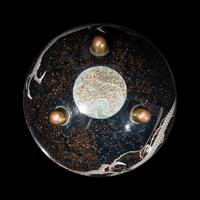 A Japanese Cloisonne Enamel Spherical Vase and Cover, Meiji Period 日本明治時代 七寶燒龍紋球形樽