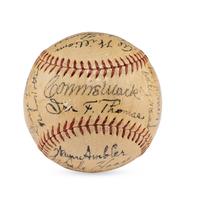 A 1938 Philadelphia Athletics Team Signed Autograph Baseball Featuring Connie Mack (JSA Letter of Authenticity)