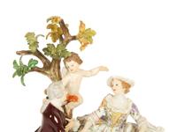 A Meissen Porcelain Figural Group — 19th Century