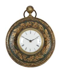 A French Tôle Peinte Wall Clock