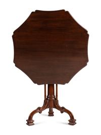 A George III Style Mahogany Tilt-Top Tea Table