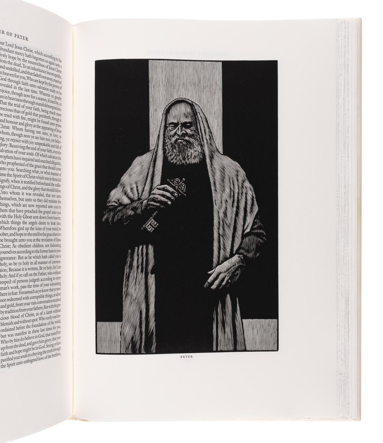 [MOSER, Barry, illustrator]. The Holy Bible. Containing All the Books of the Old and New Testaments . North Hatfield, MA and New York City: Pennyroyal Caxton Press, 1999.