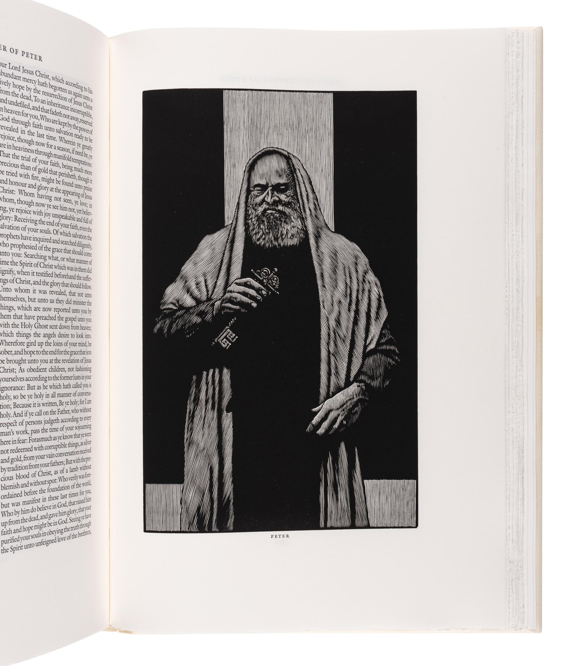 [MOSER, Barry, illustrator]. The Holy Bible. Containing All the Books of the Old and New Testaments . North Hatfield, MA and New York City: Pennyroyal Caxton Press, 1999.
