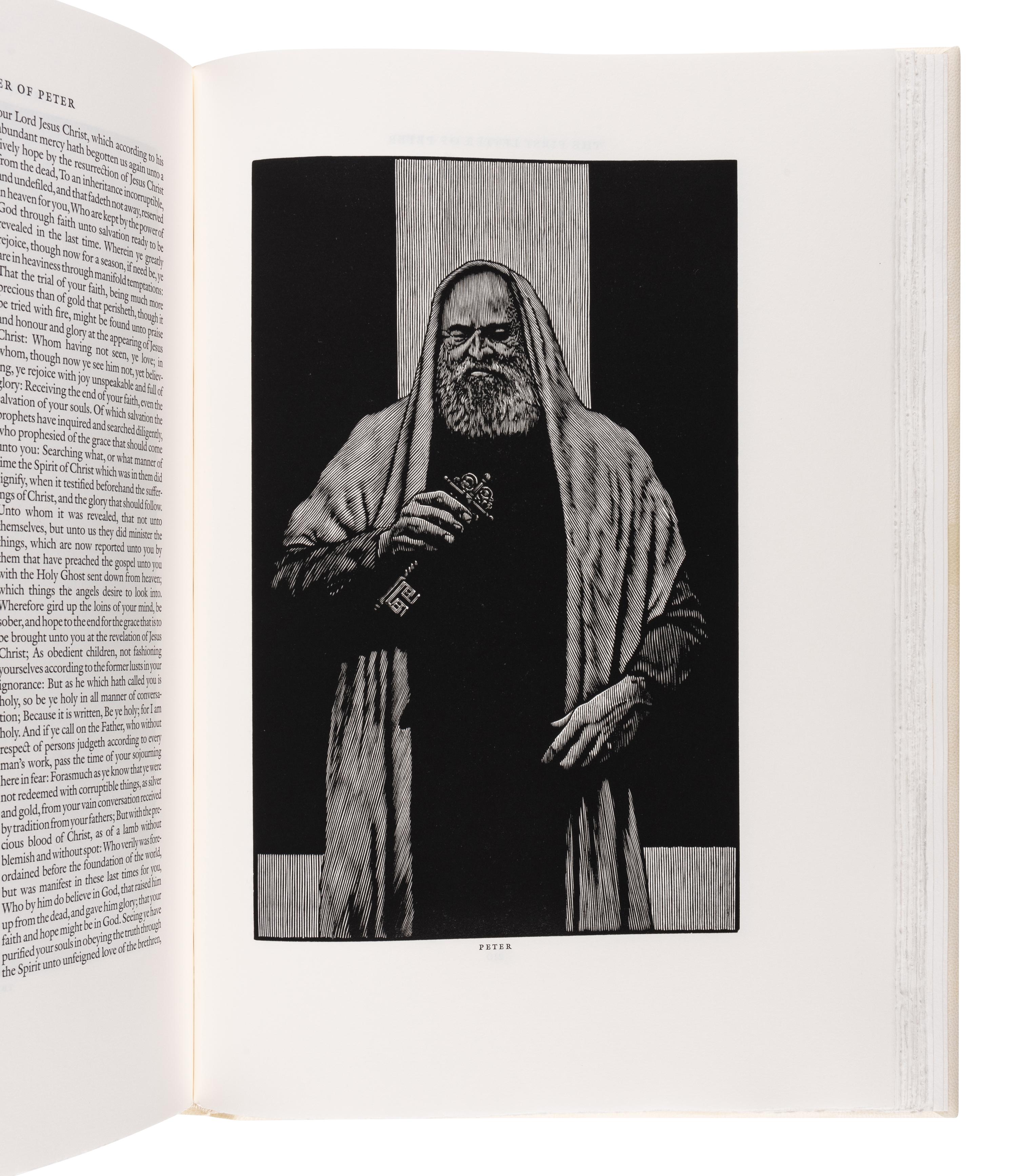 [MOSER, Barry, illustrator]. The Holy Bible. Containing All the Books of the Old and New Testaments . North Hatfield, MA and New York City: Pennyroyal Caxton Press, 1999.