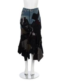 Junya Watanabe Patched Denim Skirt, Fall/Winter 2014