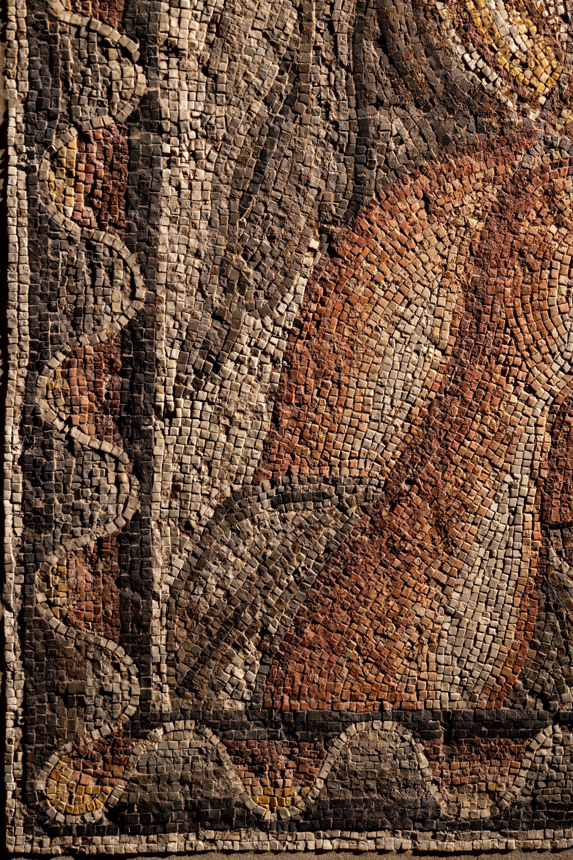 A Roman Mosaic Panel Depicting Summer