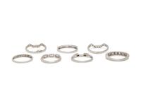 COLLECTION OF STACKING DIAMOND RINGS