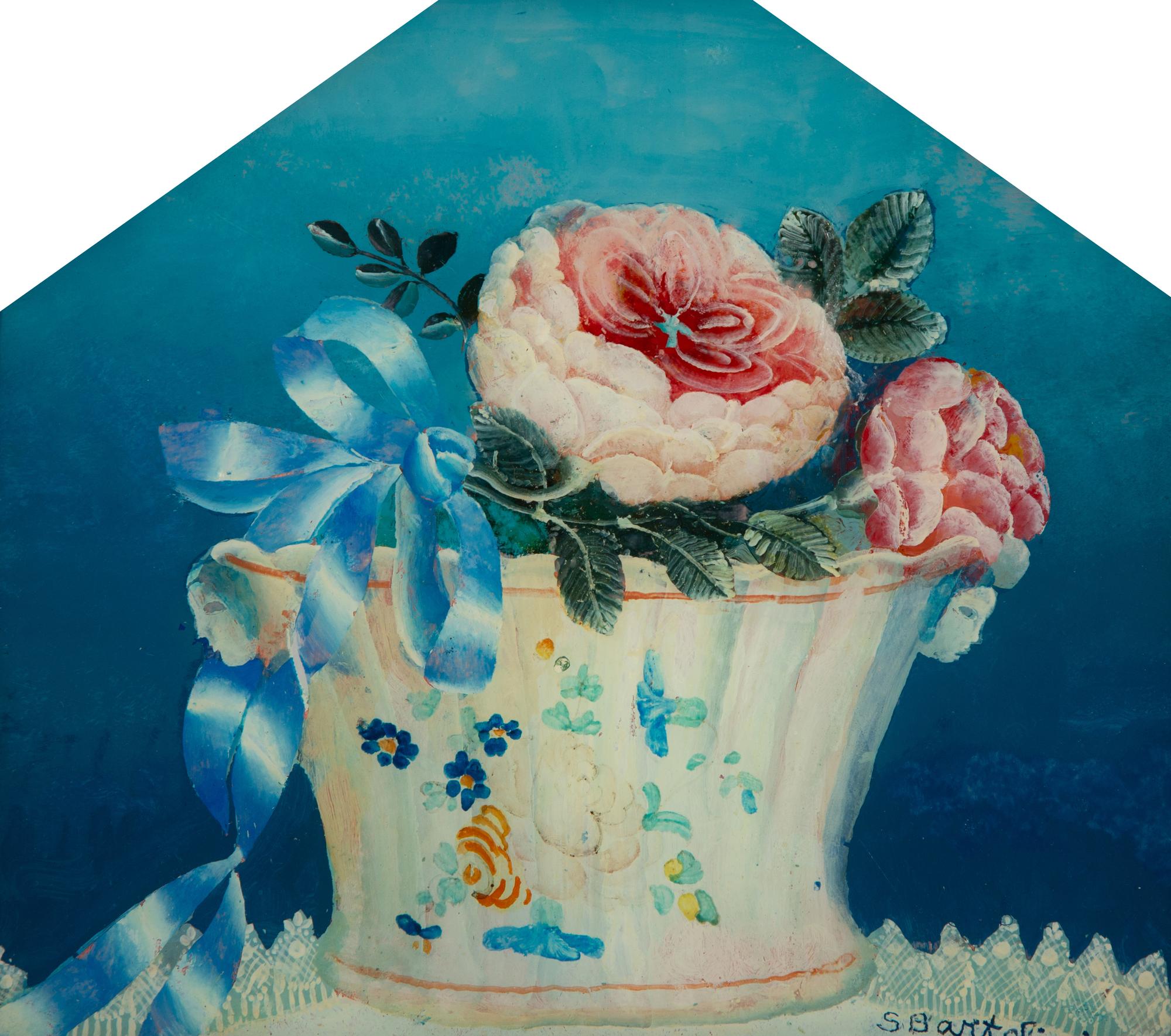 Three Italian Reverse Paintings on Glass