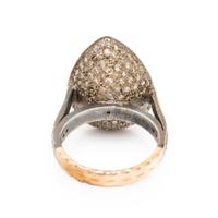 PERIDOT AND COLORED DIAMOND RING