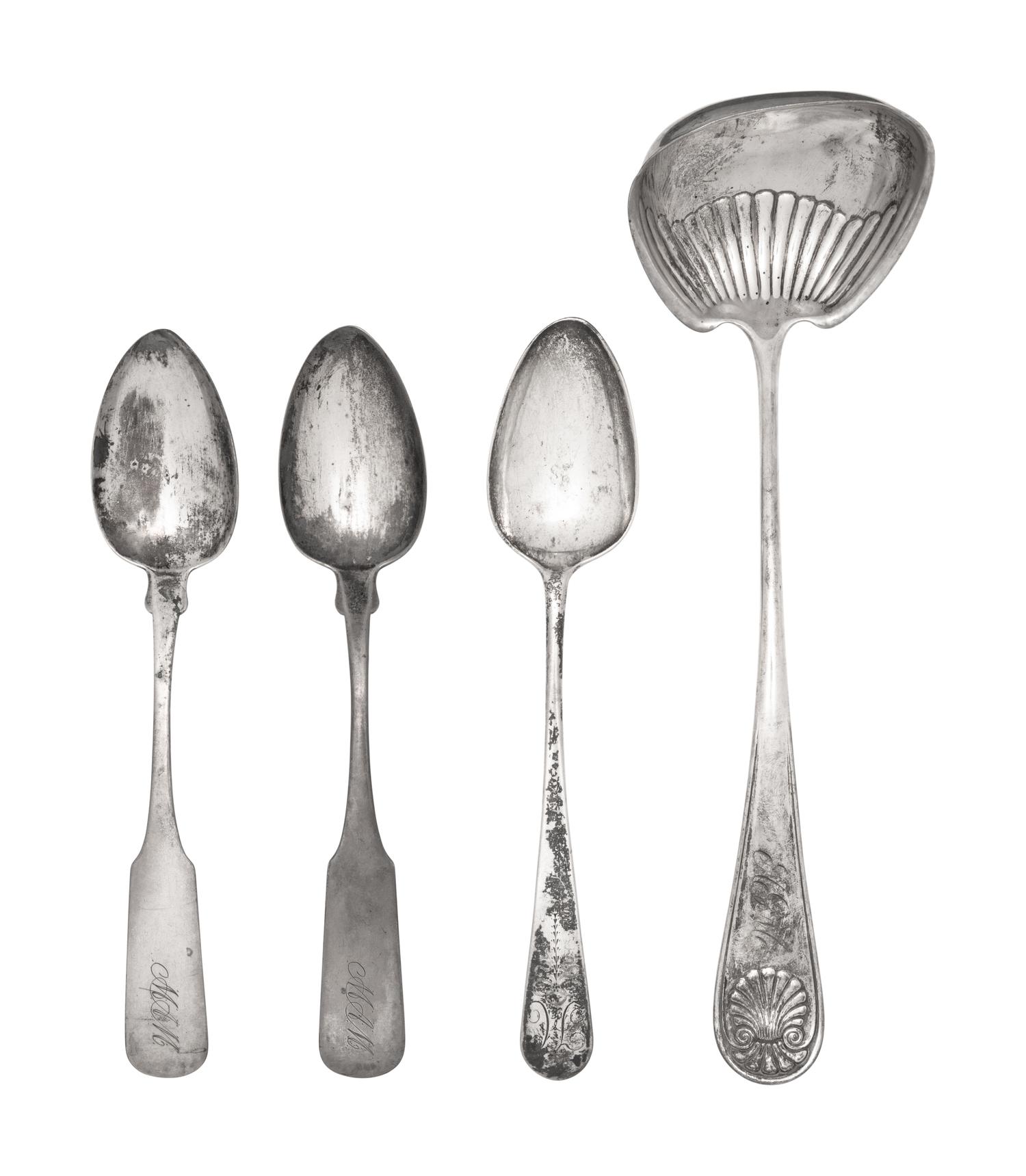 A Group of Four American Silver Flatware Articles