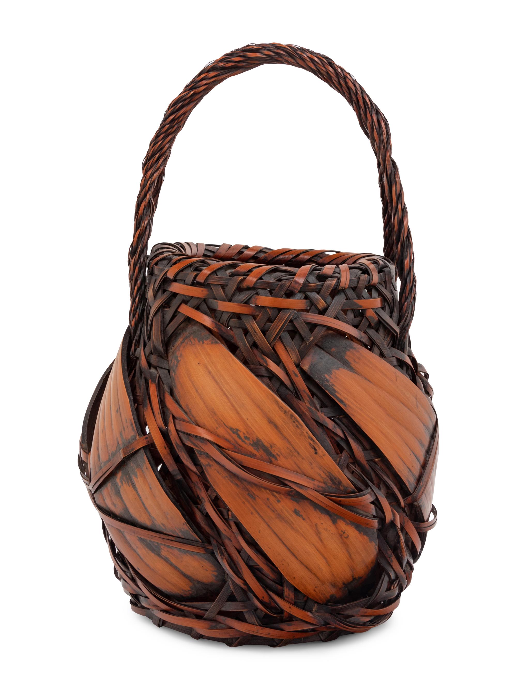 A Bamboo Flower Arranging Basket