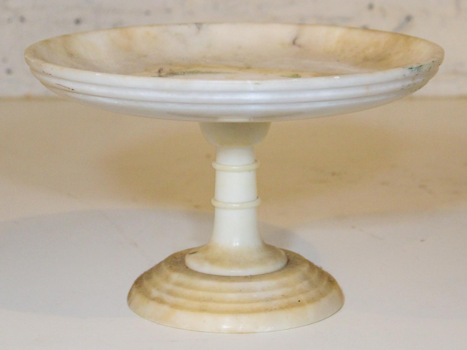 An Italian Turned Marble Tazza. Diameter 11 inches.