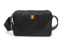 Chanel Black Caviar Leather Shoulder Bag