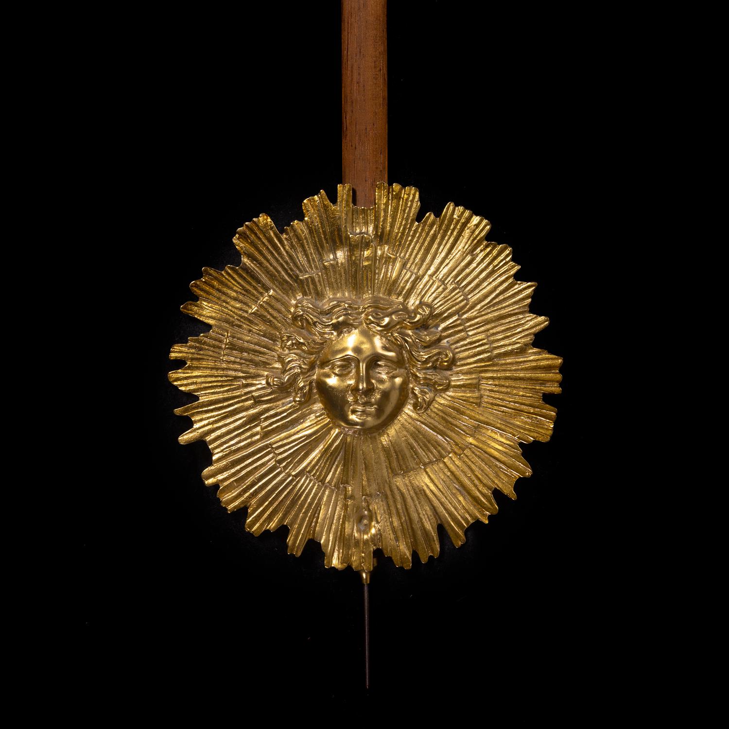 A Louis XVI Style Gilt Bronze Mounted Parquetry and Mahogany Régulateur de Pendule