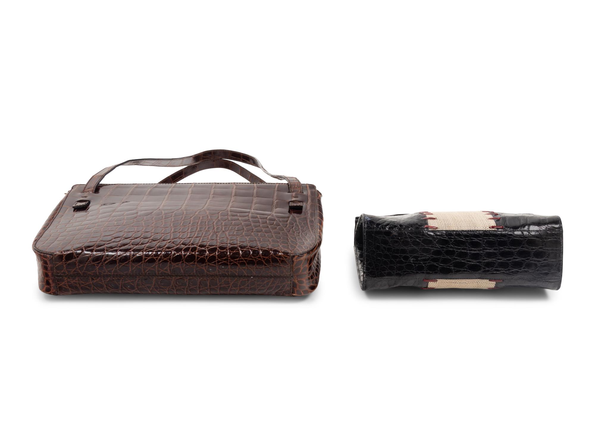 Four Exotic Skin Handbags: One Nancy Gonzalez, One Helene, One Tardini, One Bottega Veneta
