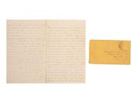[CIVIL WAR]. Soldier's letter detailing the execution of an identified deserter by firing squad. "Head Quarters 1st Division 2nd Corp," 2 October 1863.