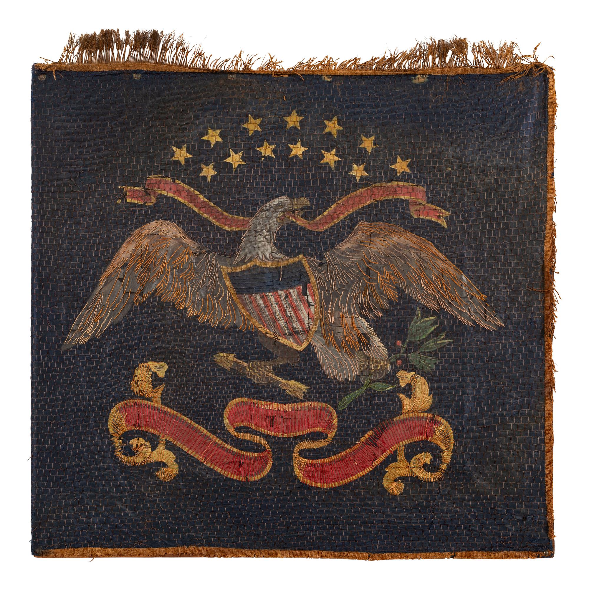 [INDIAN WARS]. US Cavalry regimental colors descended directly in the family of Nelson Miles.