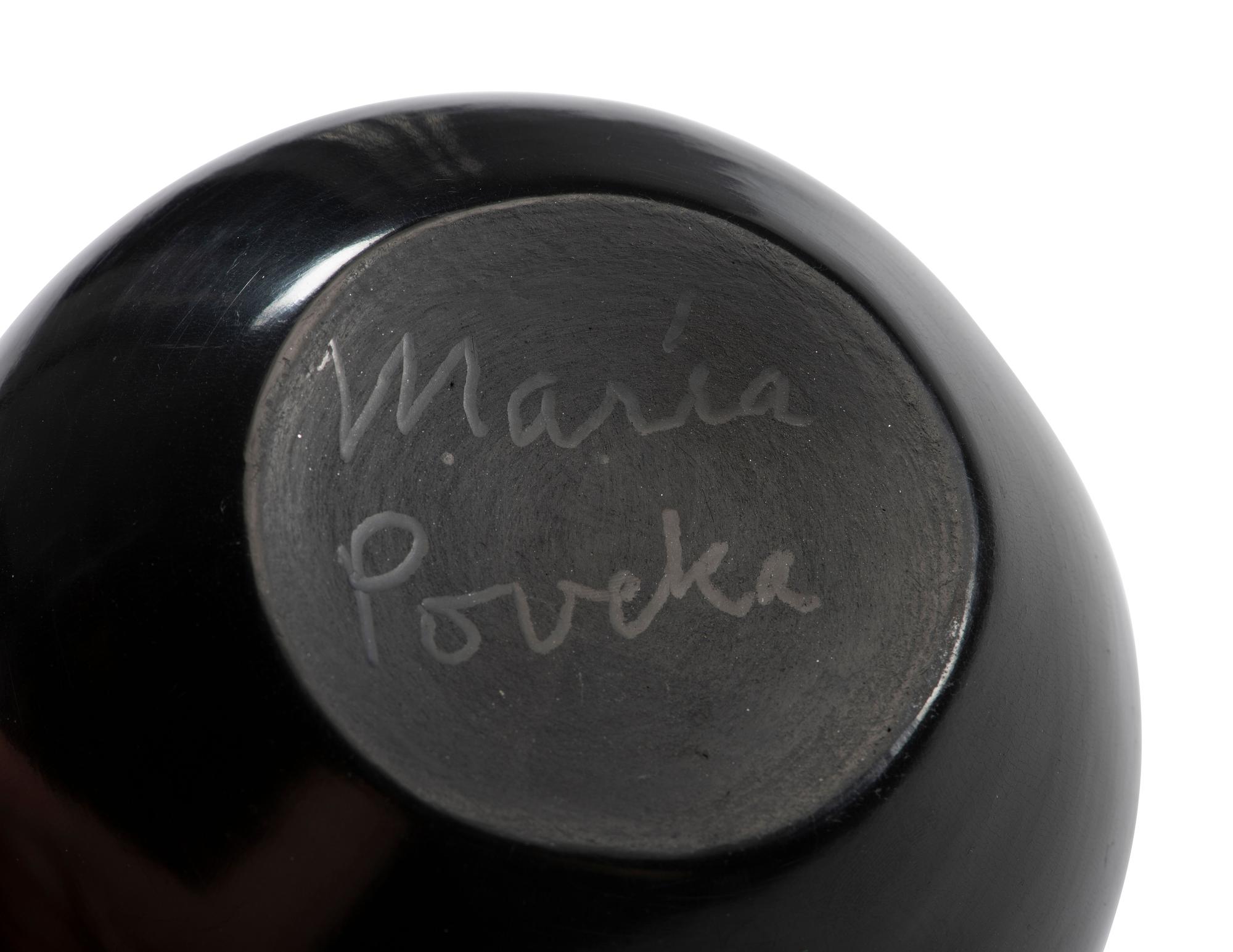Blackware Pottery Bowl, 1956-1965
