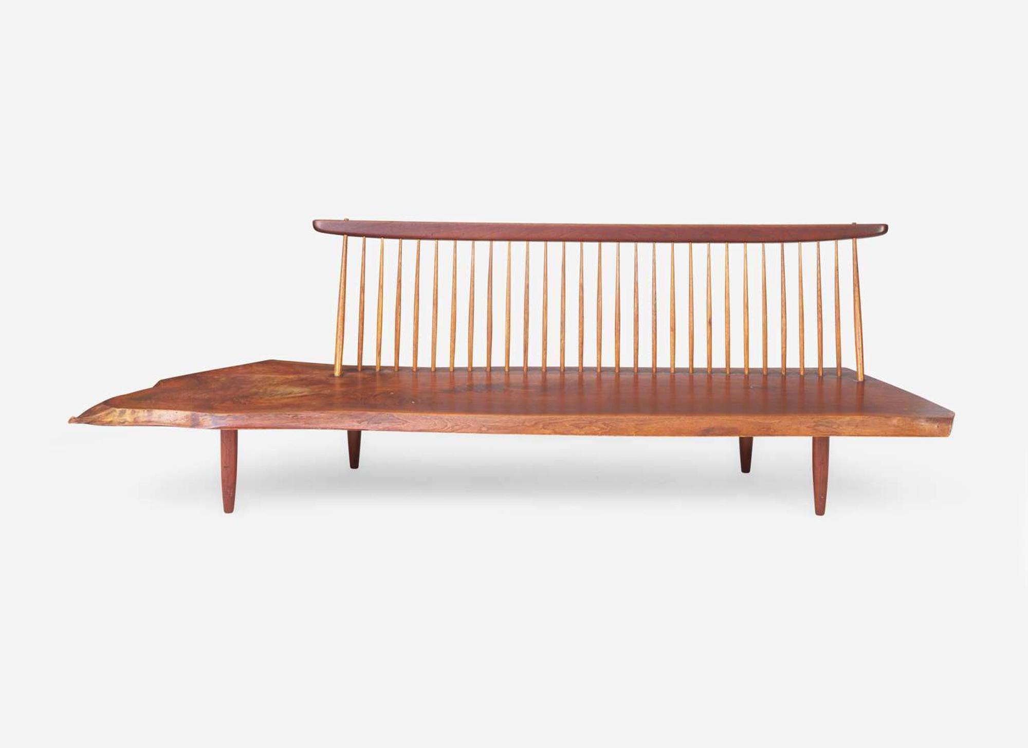 George Nakashima, Fine "Conoid" Bench