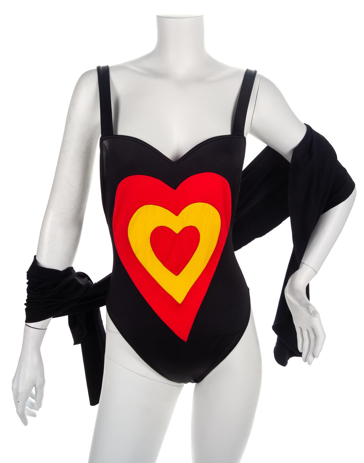 Moschino Swimsuit and Wrap, 1990-2000s