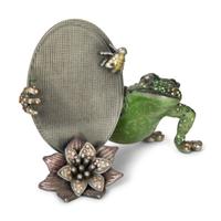 Two Jay Strongwater Enameled and Jeweled Picture Frames
