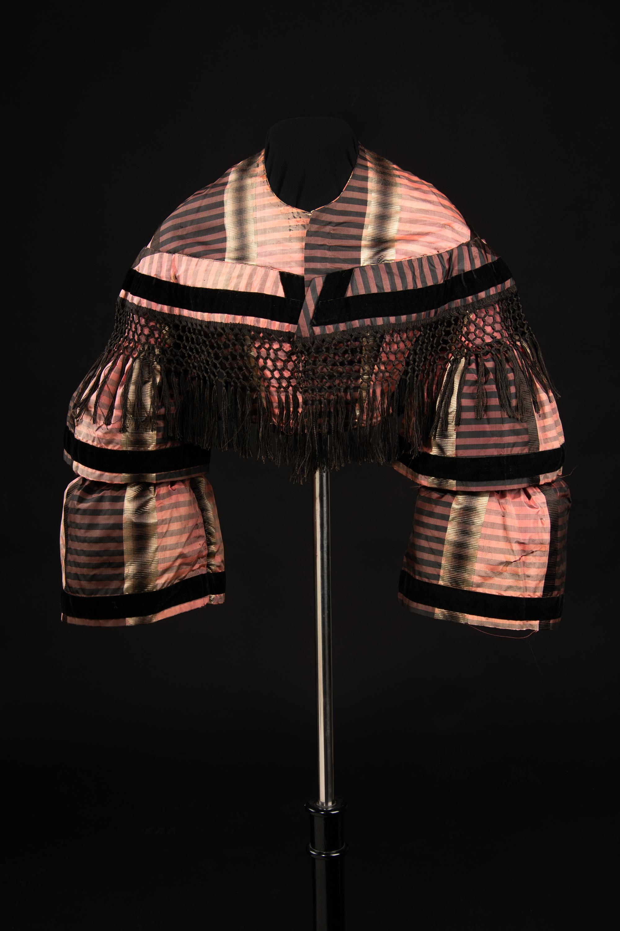 Two Silk Taffeta Bodices, 1860
