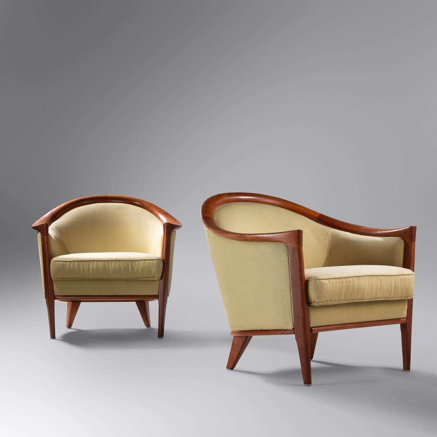 Pair of Lounge Chairs Sweden, c. 1960