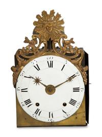 A French Provincial Walnut Longcase Clock
