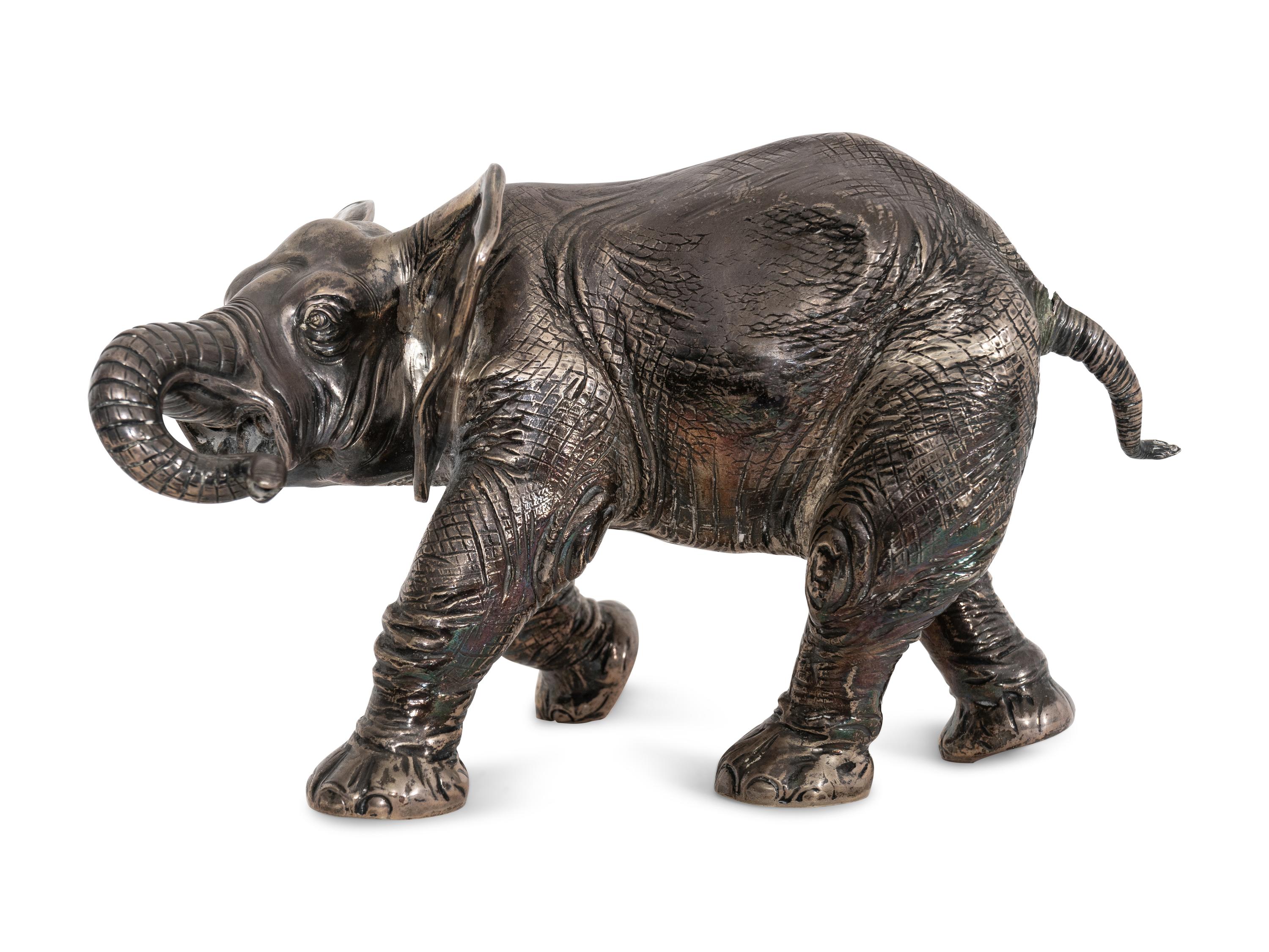 An English Silver Elephant Figure