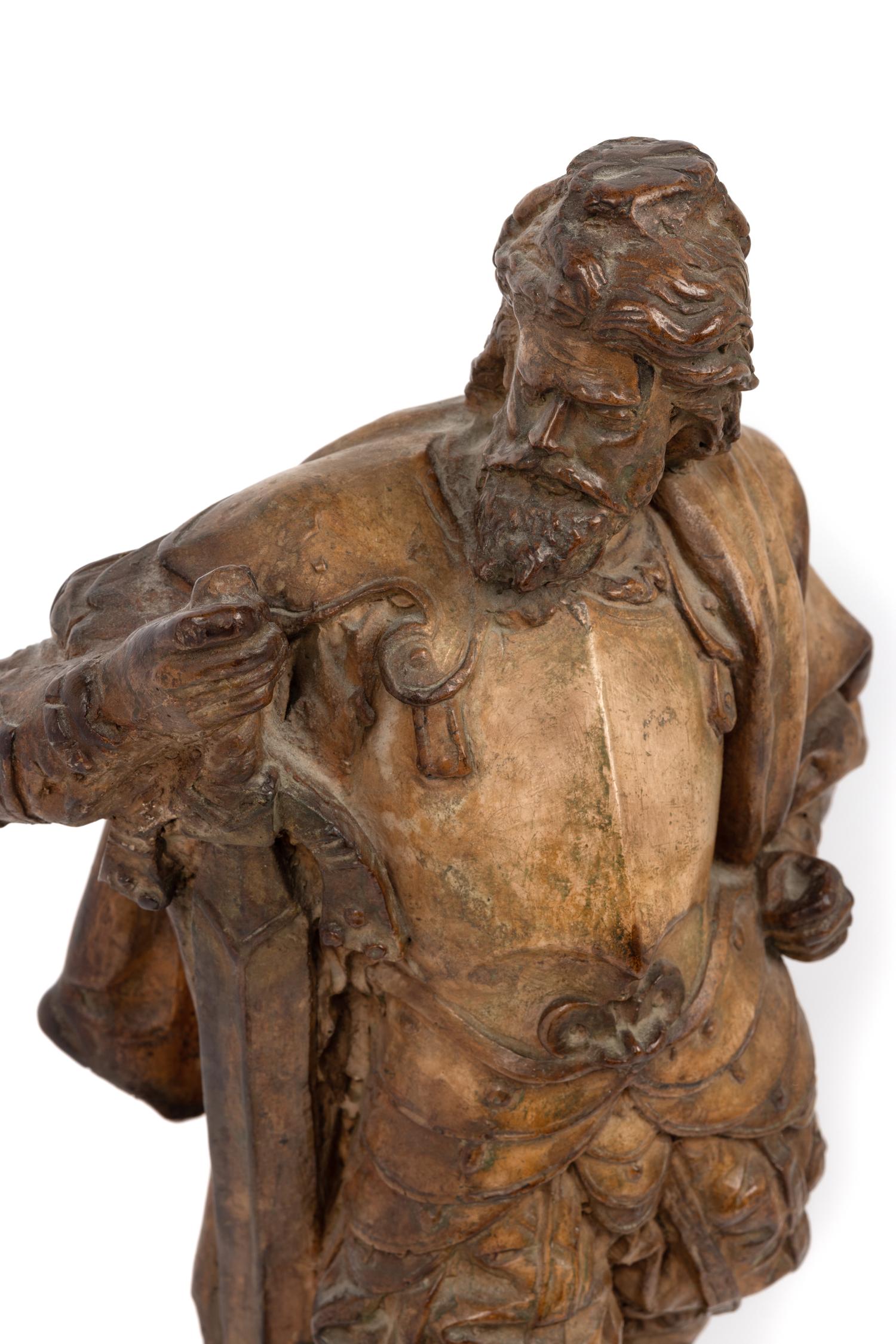 A Continental Terra Cotta Figure of a Cavalier
