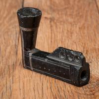 Great Lakes Calumet Pipe Stem, with Steatite Bowl