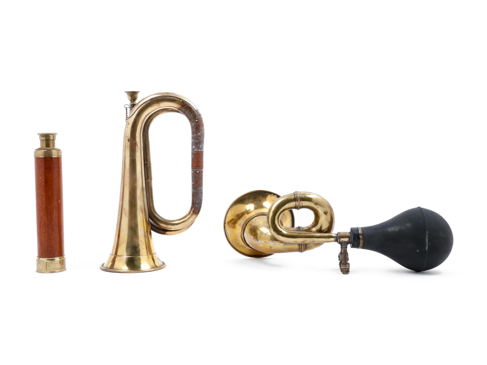 A Pair of Brass Horns
