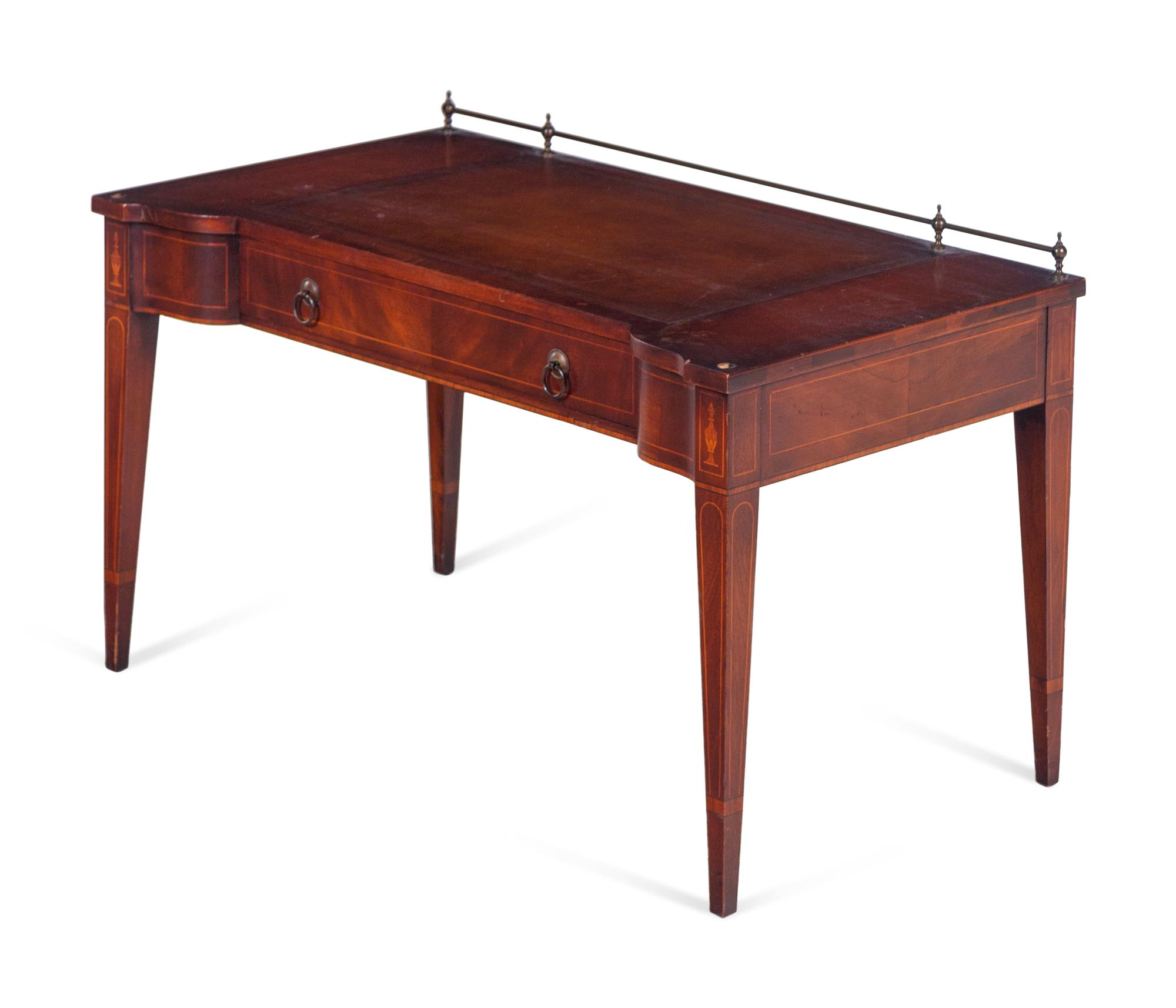 A Diminutive George III Style Mahogany Writing Table